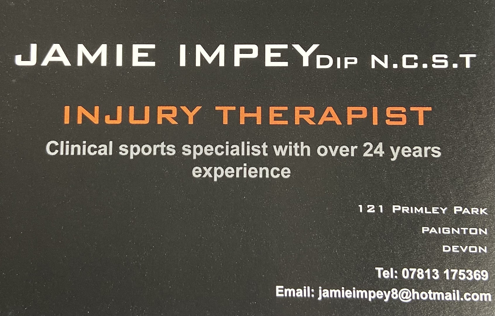 Massage and Injury Therapy Jamie Impey · Photos 1